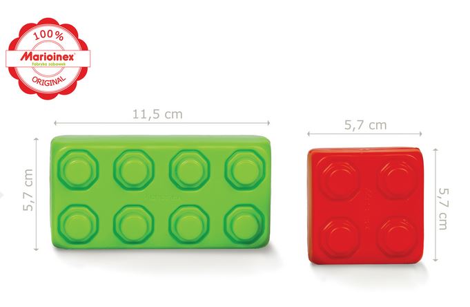 Klocki Cegła Junior okna + parapety - obrazek 4
