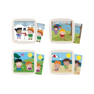 Zestaw puzzli: Pory roku – 4 układanki