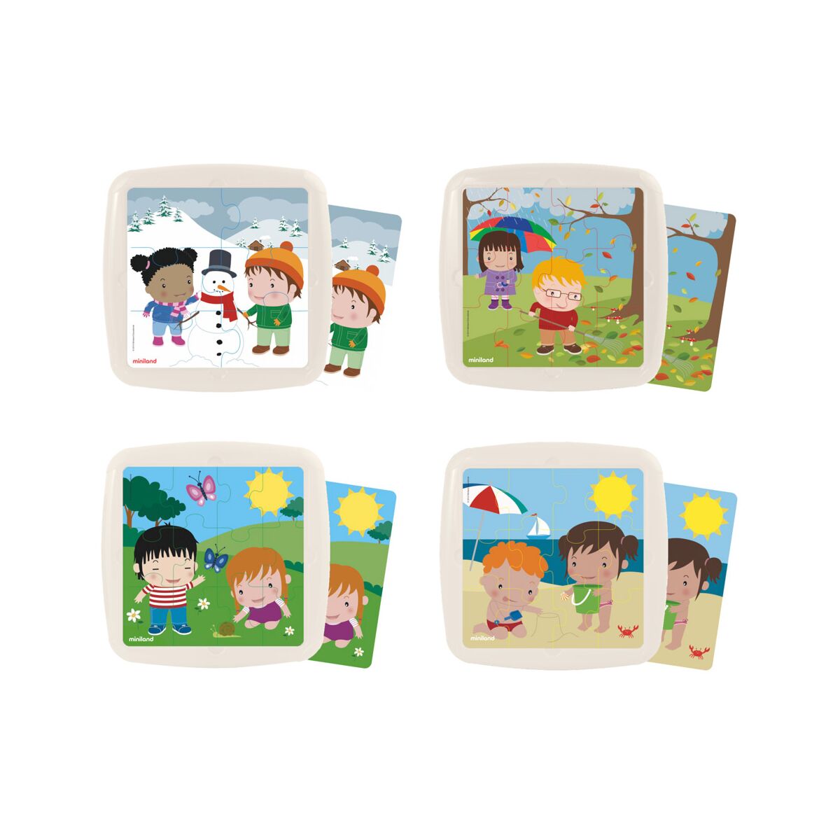 Zestaw puzzli: Pory roku – 4 układanki